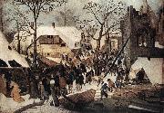 BRUEGHEL, Pieter the Younger Adoration of the Magi df Norge oil painting reproduction